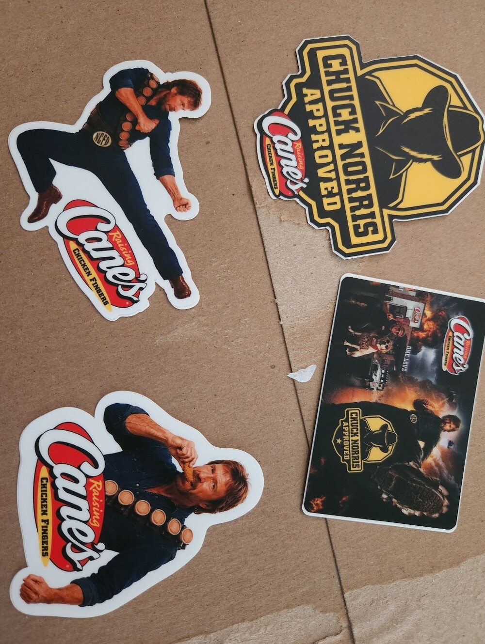 Chuck Norris Sticker Pack - Black, Yellow, Red